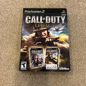 PlayStation 2 call of duty Legacy pack with two games
